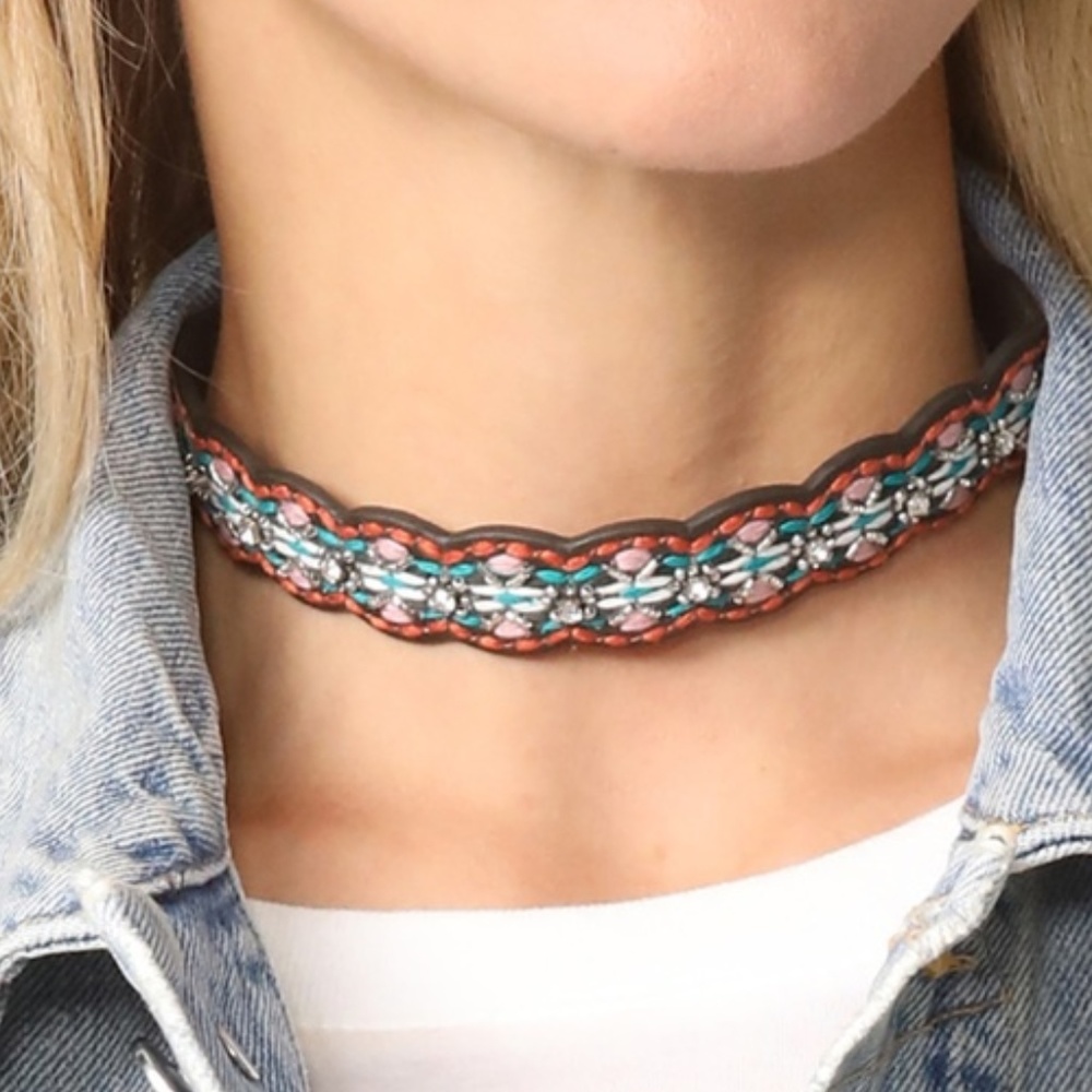 Rebecca Minkoff Leather Choker Necklace